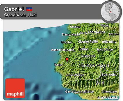 Satellite 3D Map of Gabriel