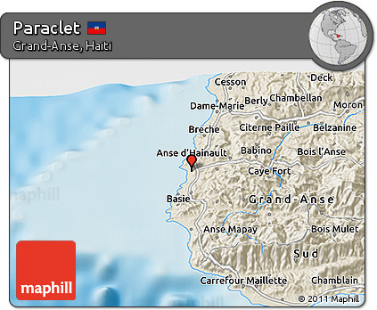 Shaded Relief 3D Map of Paraclet