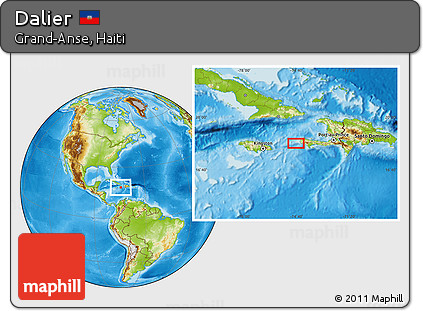 Physical Location Map of Dalier
