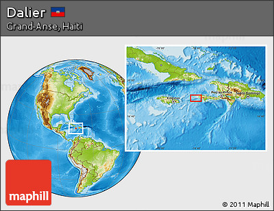 Physical Location Map of Dalier