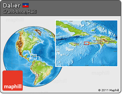 Physical Location Map of Dalier