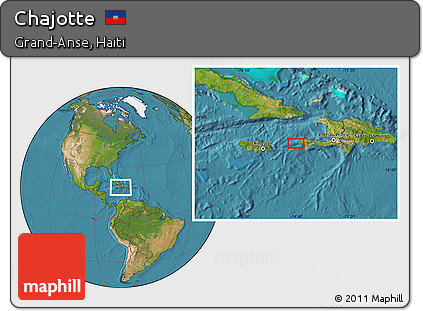 Satellite Location Map of Chajotte