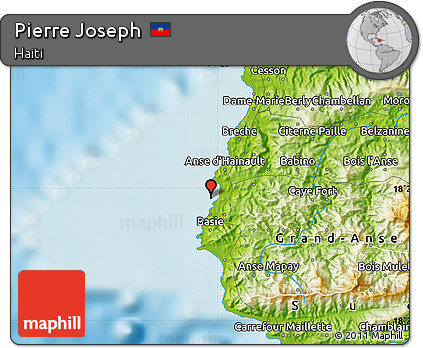 Physical Map of Pierre Joseph