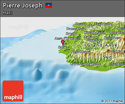 Physical Panoramic Map of Pierre Joseph