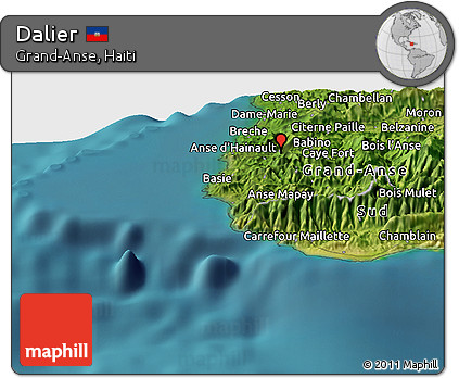 Satellite Panoramic Map of Dalier