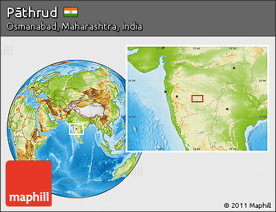 Physical Location Map of Pāthrud