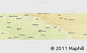 Physical Panoramic Map of the area around 18° 21' 26" N, 75° 43' 29" E