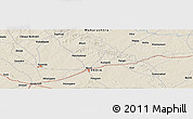 Shaded Relief Panoramic Map of the area around 18° 21' 26" N, 75° 43' 29" E