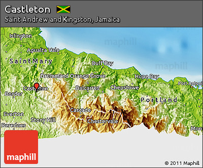Physical 3D Map of Castleton