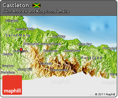 Physical 3D Map of Castleton