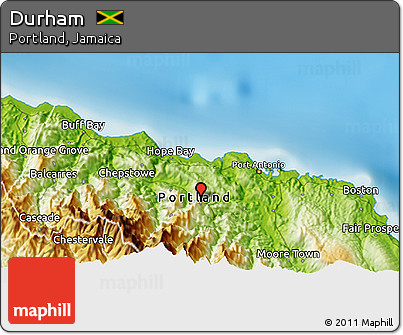 Physical 3D Map of Durham