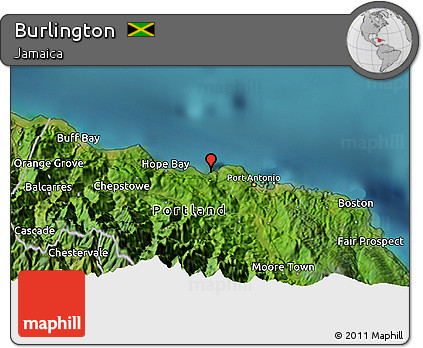 Satellite 3D Map of Burlington