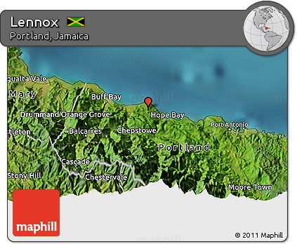 Satellite 3D Map of Lennox