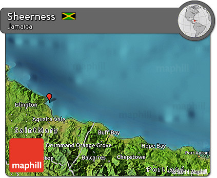 Satellite 3D Map of Sheerness