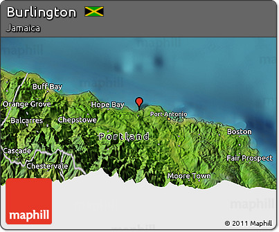 Satellite 3D Map of Burlington