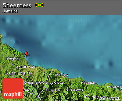 Satellite 3D Map of Sheerness