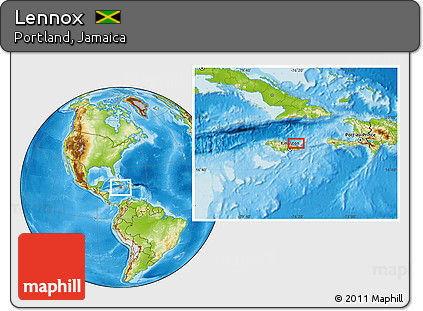 Physical Location Map of Lennox