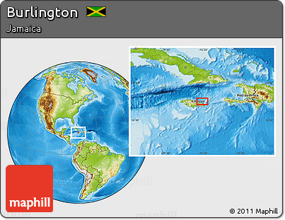 Physical Location Map of Burlington