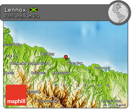 Physical Map of Lennox