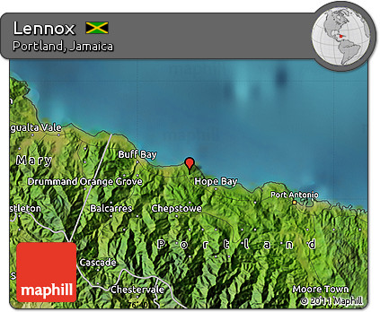 Satellite Map of Lennox