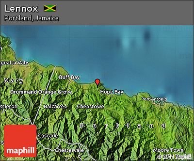 Satellite Map of Lennox