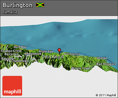 Satellite Panoramic Map of Burlington