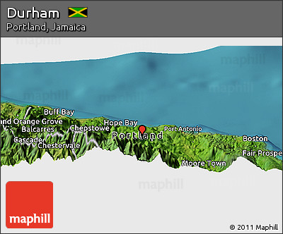 Satellite Panoramic Map of Durham