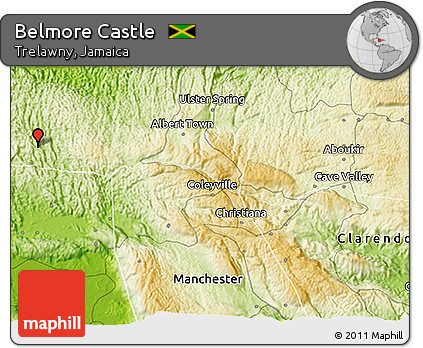 Physical 3D Map of Belmore Castle
