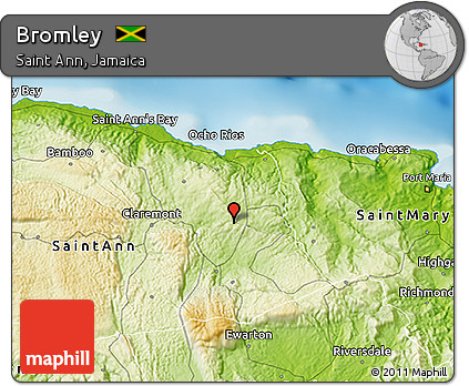 Physical 3D Map of Bromley