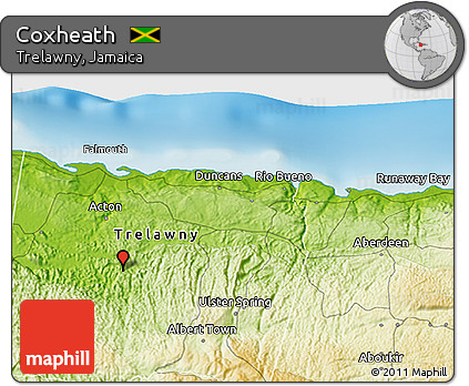Physical 3D Map of Coxheath
