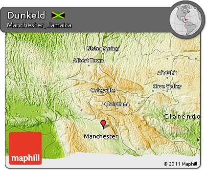 Physical 3D Map of Dunkeld