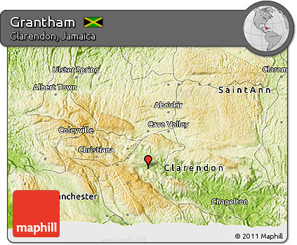 Physical 3D Map of Grantham