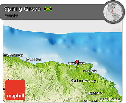 Physical 3D Map of Spring Grove