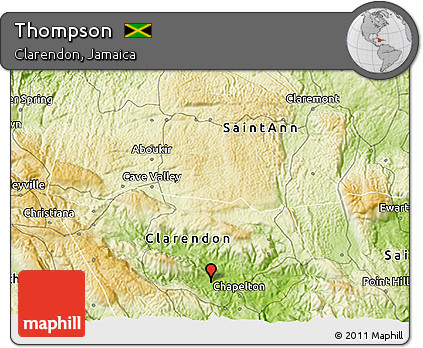 Physical 3D Map of Thompson