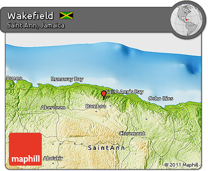Physical 3D Map of Wakefield