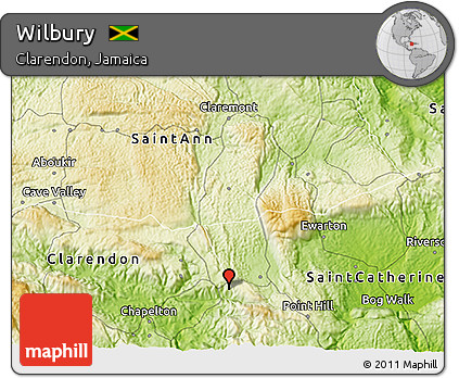 Physical 3D Map of Wilbury