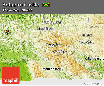 Physical 3D Map of Belmore Castle