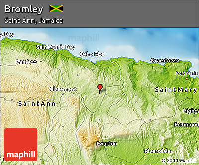 Physical 3D Map of Bromley