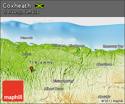 Physical 3D Map of Coxheath