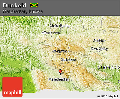 Physical 3D Map of Dunkeld