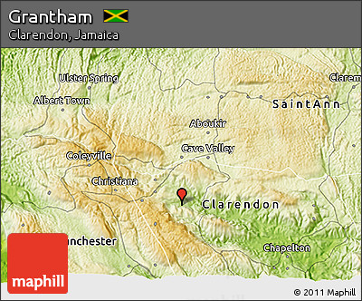 Physical 3D Map of Grantham