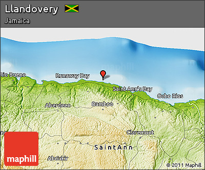 Physical 3D Map of Llandovery