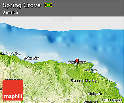 Physical 3D Map of Spring Grove
