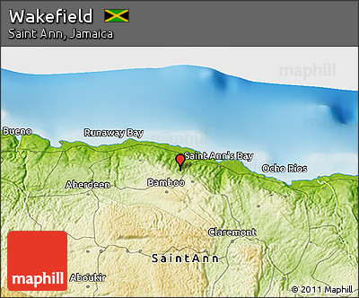 Physical 3D Map of Wakefield