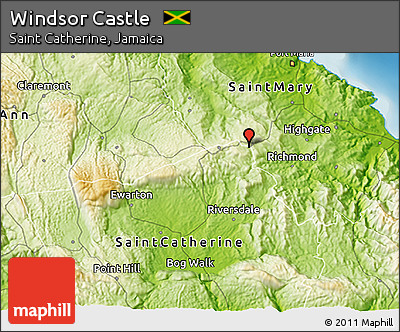 Physical 3D Map of Windsor Castle