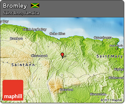 Physical 3D Map of Bromley