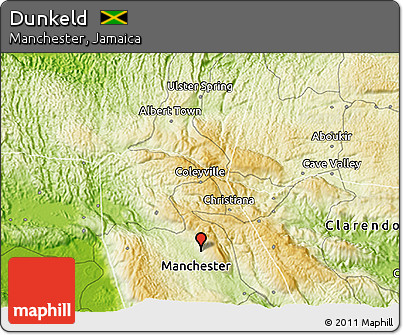 Physical 3D Map of Dunkeld