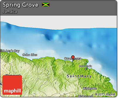 Physical 3D Map of Spring Grove