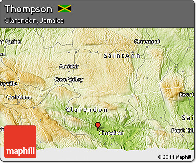 Physical 3D Map of Thompson