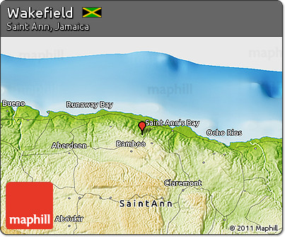 Physical 3D Map of Wakefield